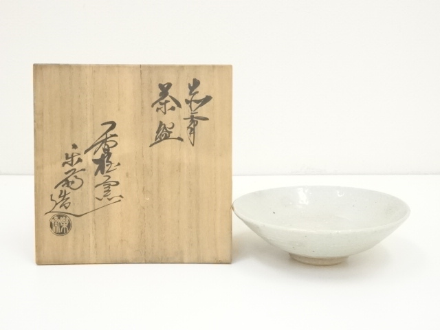 JAPANESE TEA CEREMONY / TEA BOWL CHAWAN / AKAHADA WARE